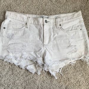 Lucky Brand White Denim Cut Off Short